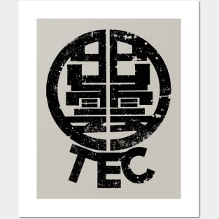 Kaiju No. 8 Anime Black and White Icons Izumo Tech Company Logo Anti-Kaijuu Weapon Maker Symbol KN8-6 Posters and Art